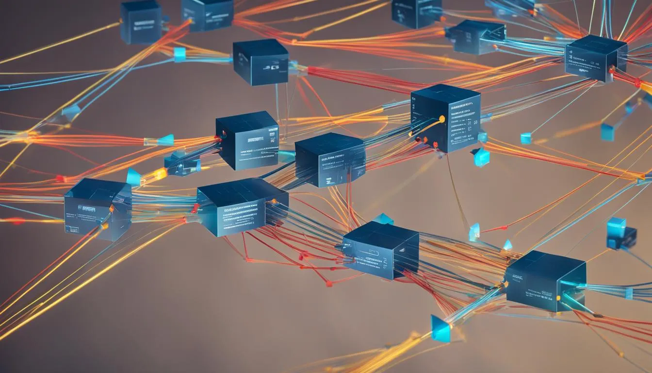 Schemat sieci firmowej z serwerem kontrolera domeny Active Directory i stacjami roboczymi