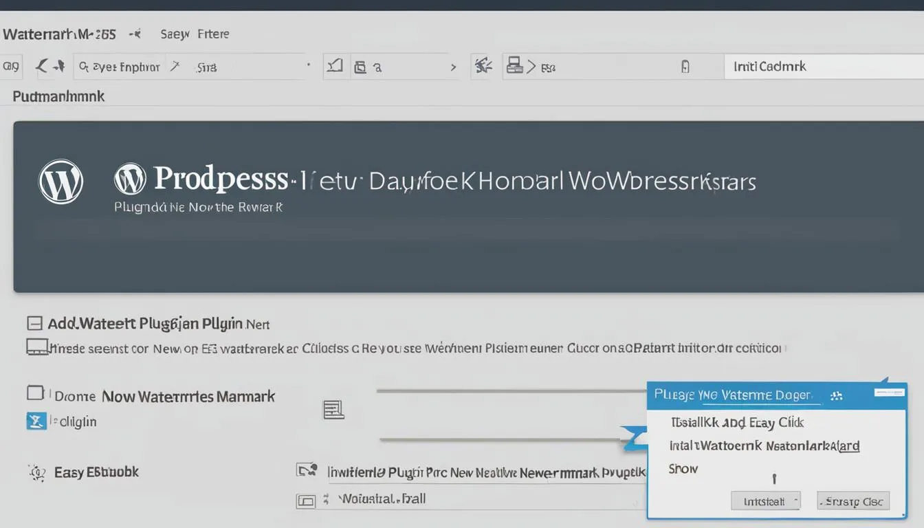 Instalacja wtyczki Easy Watermark w panelu WordPressa